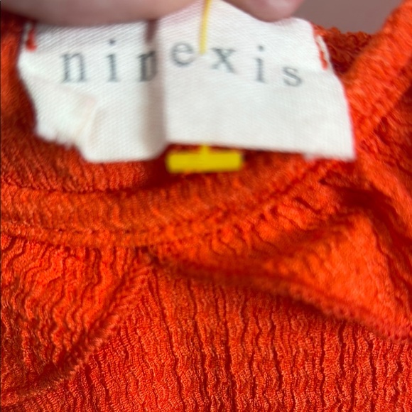 Orange Ruffled V-Neck Sundress - Picture 2 of 8